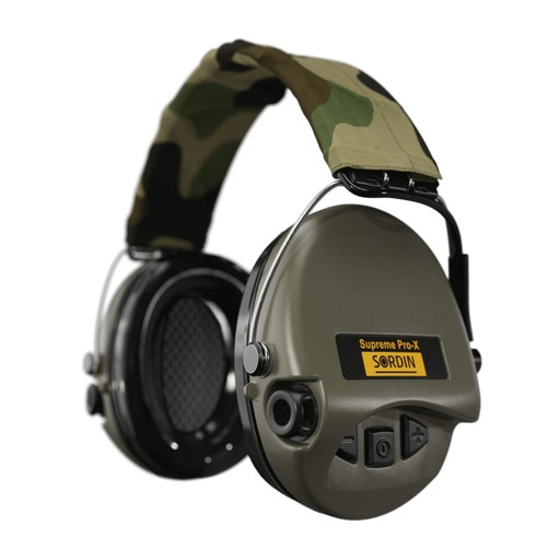 Sordin Supreme Pro X H2 LED Høreværn Grøn/Camo Sordin Supreme Pro X H2 LED Høreværn Grøn/Camo Camo