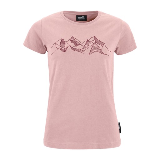 T-shirt High Mountain Dam Ljusrosa