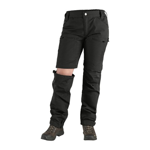 Damen Outdoorhose Trekking Zip-off TC/4W Damen Outdoorhose Trekking Zip-off TC/4W Schwarz