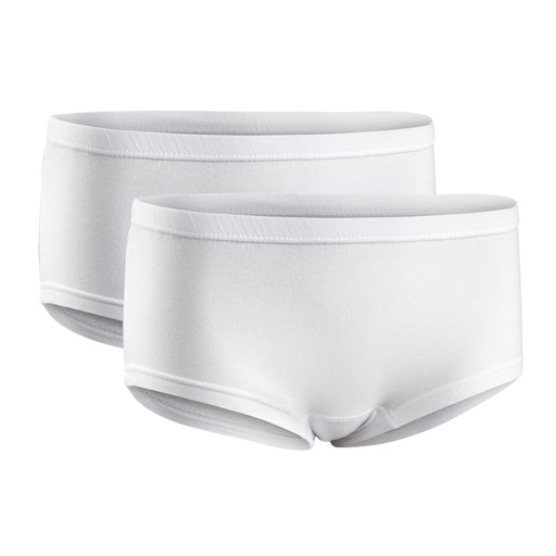 Damen Boxershorts 2er-Pack Damen Boxershorts 2er-Pack Weiß