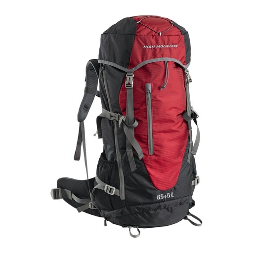 Vandringsryggsäck 65+5L Vandringsryggsäck 65+5L Röd