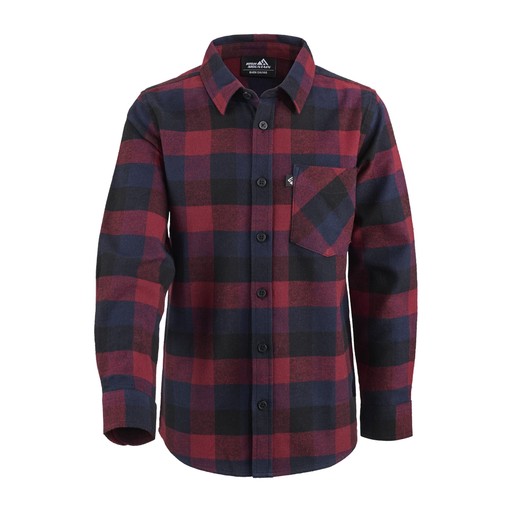 Kinder Flanellhemd Jasper Rot