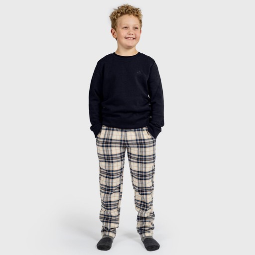 Lasten Flanellihousut Sininen