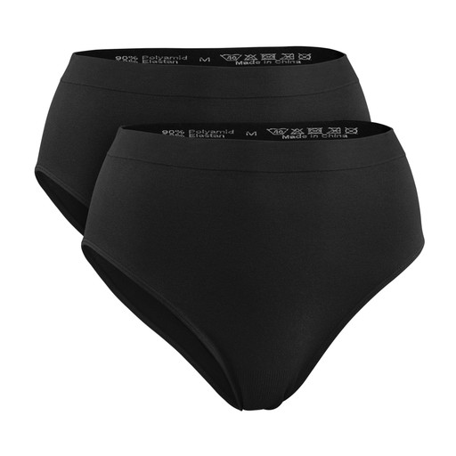 Naisten alushousut Saumaton 2-pack Naisten alushousut Saumaton 2-pack Musta