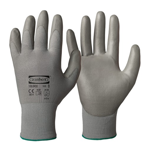 Granberg 0433 Assembly Glove - Polyester Grå