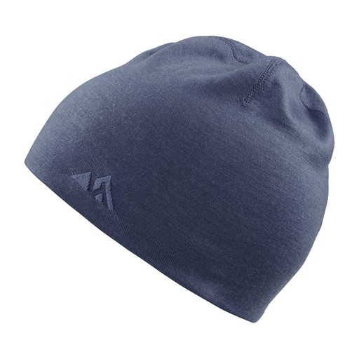 Mütze Merinowolle Blau