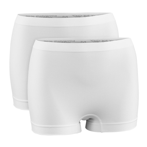 Dame Boxershorts Seamless 2-pak Dame Boxershorts Seamless 2-pak Hvid