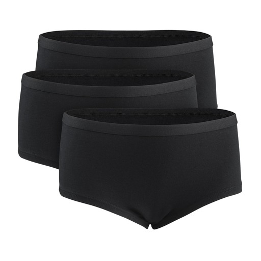 Kinder Hipster-Slip 3er-Pack Schwarz