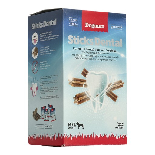 Dogman Dental Sticks M/L 28er-Pack Dogman Dental Sticks M/L 28er-Pack Keine Farbe