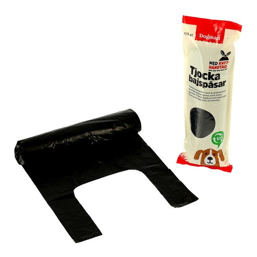 Dogman Bajspåse Med Knythandtag 60-pack Dogman Bajspåse Med Knythandtag 60-pack Ingen färg