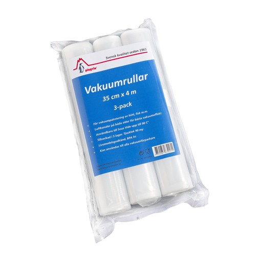 Pingvin Tyhjiörullat 90my 35cmx4m 3-pack Pingvin Tyhjiörullat 90my 35cmx4m 3-pack Ei väriä