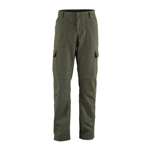 Herren Leinenhose mit Beintasche Grün