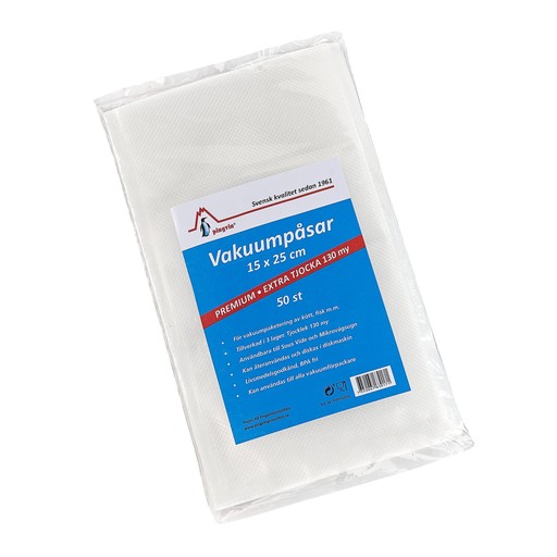 Pingvin Vakuumpåsar 130my 15x25cm 50-pack Ingen färg