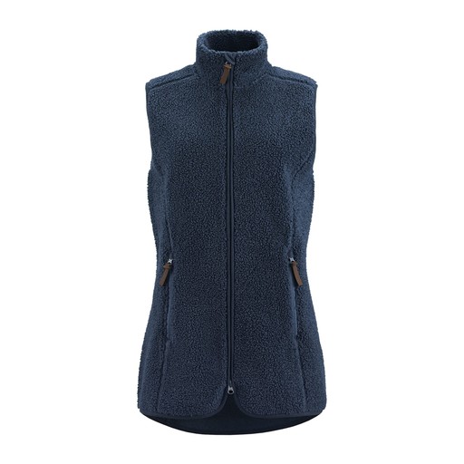Damen Fleeceweste Lang Damen Fleeceweste Lang Marineblau