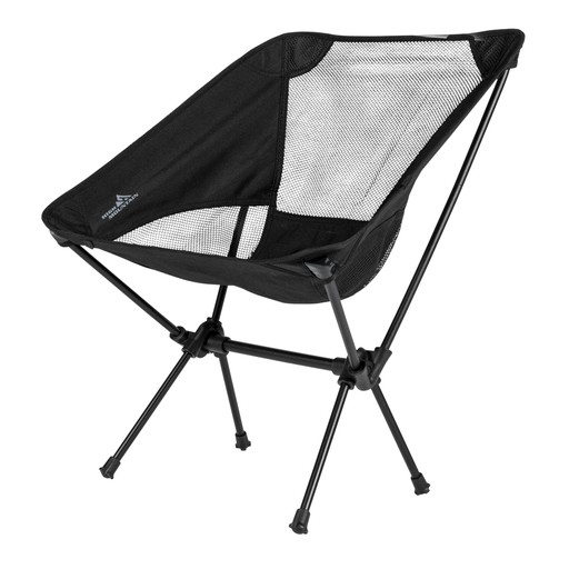 Campingstol Sammenklappeligt Sort
