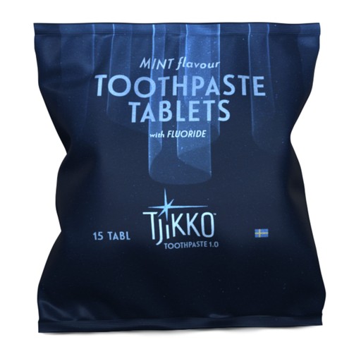 Tjikko Toothpaste Tablets With Fluoride 15pcs Keine Farbe