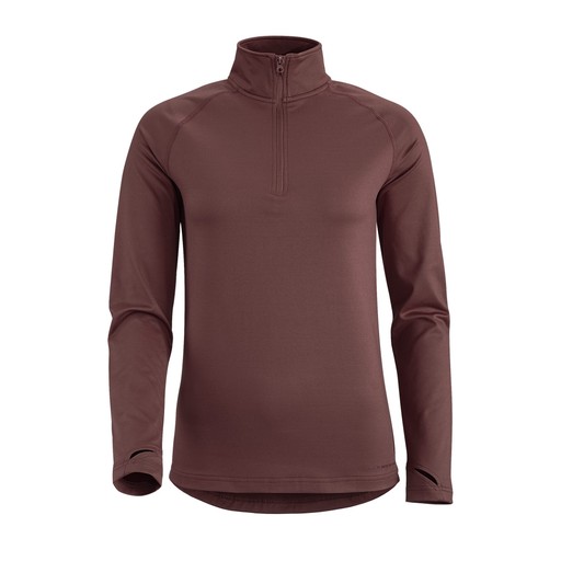 Active Naisten Pusero Half Zip Tummanpunainen