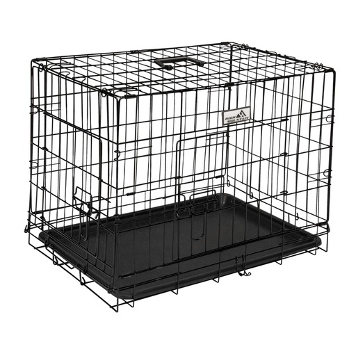 Faltbare Hundebox 61x42x48,5cm Faltbare Hundebox 61x42x48,5cm Schwarz