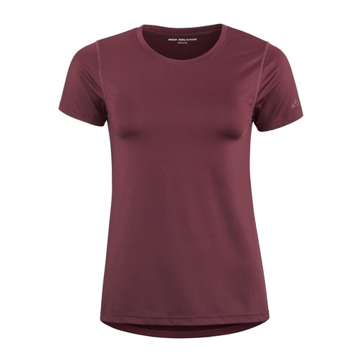 Dame T-shirt Active Vinrød