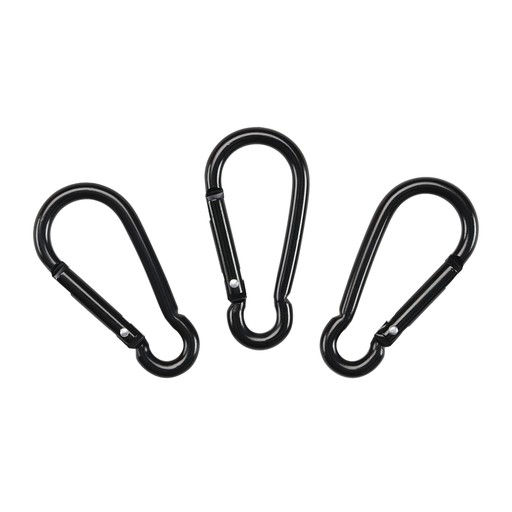 Karbinhakar 6 cm 3-pack Karbinhakar 6 cm 3-pack Svart