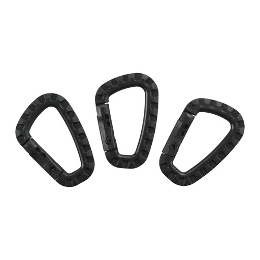 Karbinhakar 8 cm ABS 3-pack Karbinhakar 8 cm ABS 3-pack Svart