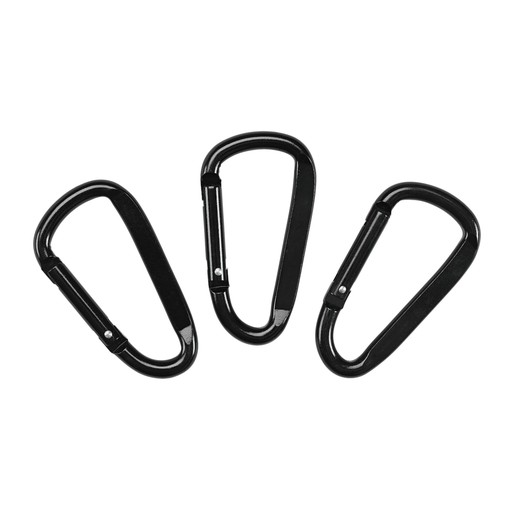 Karbinhakar 8 cm 3-pack Karbinhakar 8 cm 3-pack Svart