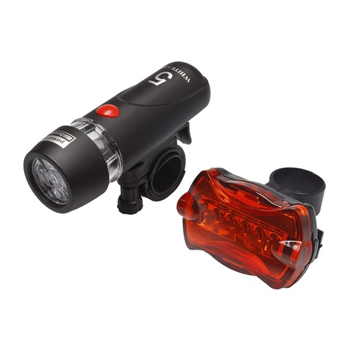 Bike set 5LED - Cykelbelysning fram och bak Ingen färg