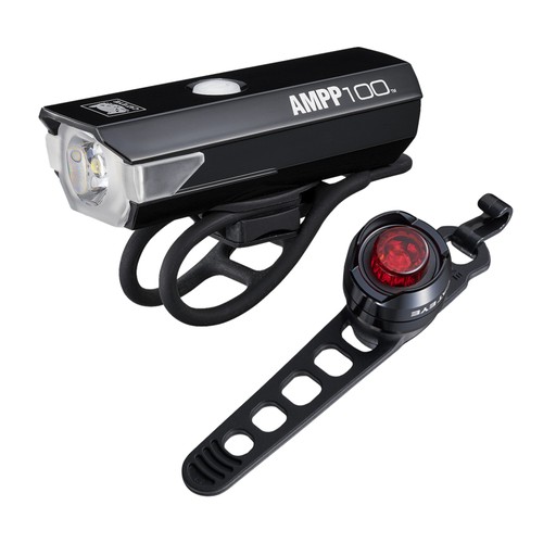 Cateye Lampset Ampp100 & Orb Rechargeable Ingen färg