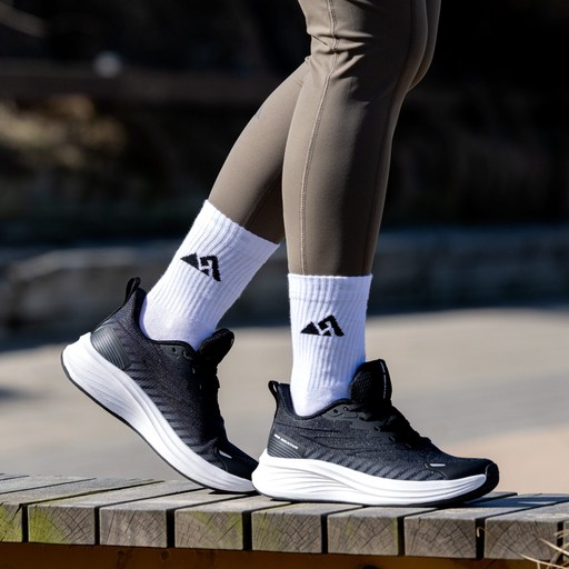 Damen Laufschuh Trainer Schwarz Schwarz