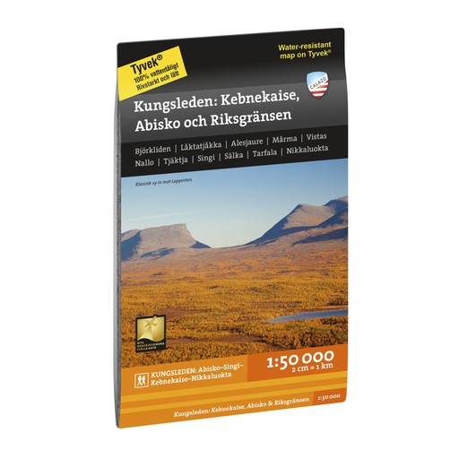 Kungsleden: Kebnekaise, Abisko & Riksgränsen 1:50 000 Kungsleden: Kebnekaise, Abisko & Riksgränsen 1:50 000 Ingen färg