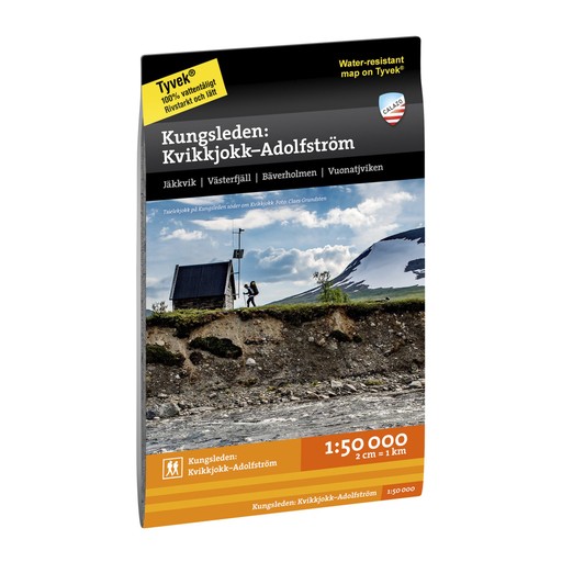 Kungsleden: Kvikkjokk - Adolfström 1:50.000 Kungsleden: Kvikkjokk - Adolfström 1:50.000 Ingen färg