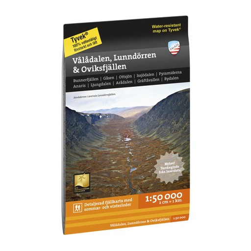 Vålådalen, Lunndörren & Oviksfjällen 1:50.000 Vålådalen, Lunndörren & Oviksfjällen 1:50.000 Ingen färg