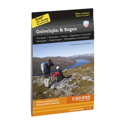Grövelsjön & Rogen 1:50.000 Ingen färg