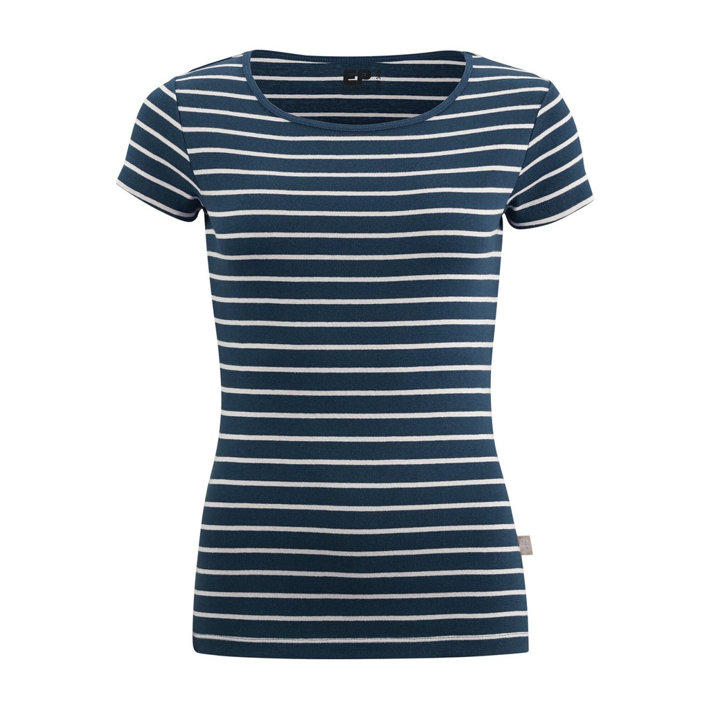 Damtopp Randig Kortärmad