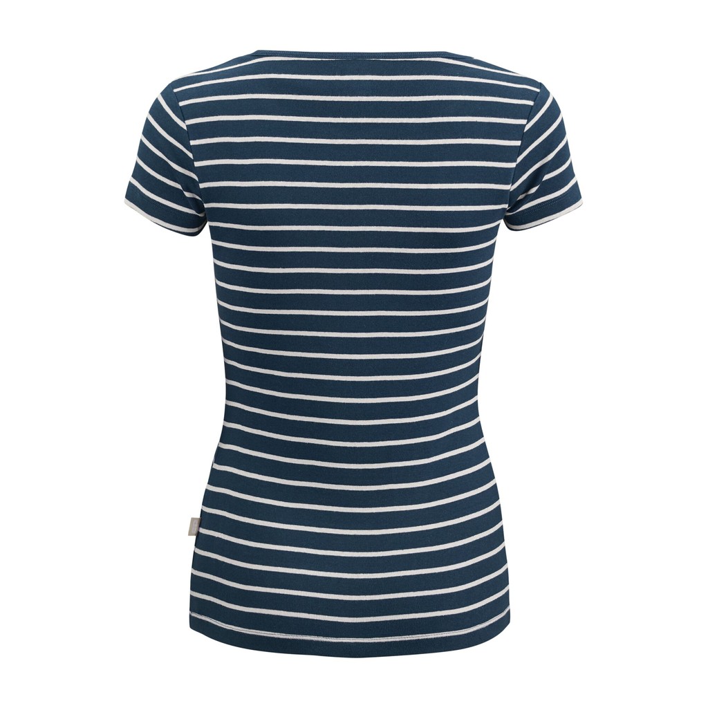 Damtopp Randig Kortärmad