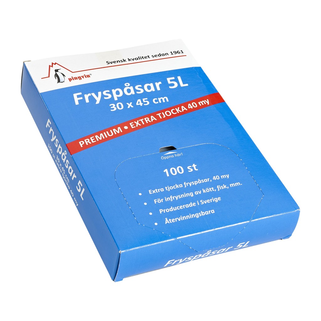 Pingvin Premium Fryspåsar 5L