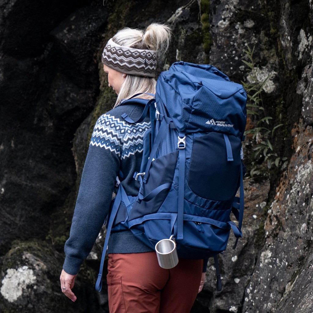 Vandringsryggsäck 50L Marinblå