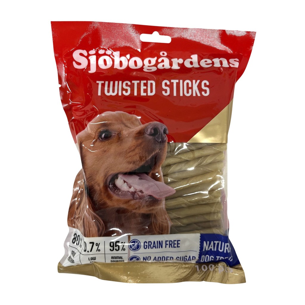 Sjöbogårdens Rullade Tuggpinnar 100-pack Sjöbogårdens Rullade Tuggpinnar 100-pack