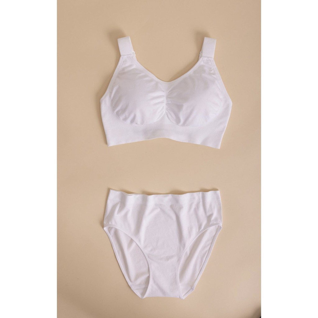 Dame top med knaplukning bagpå Seamless