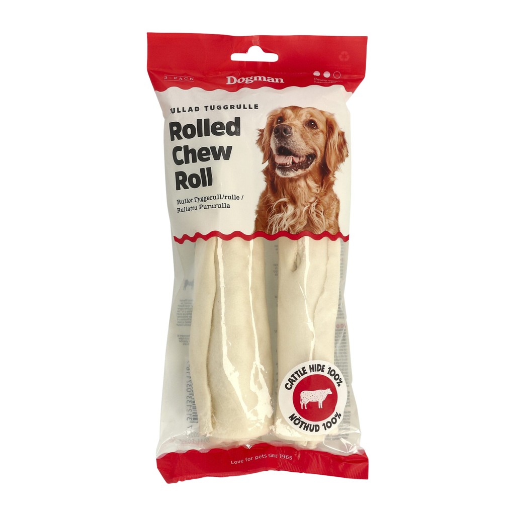 Dogman Tuggrulle Vit 20cm 2-pack Dogman Tuggrulle Vit 20cm 2-pack