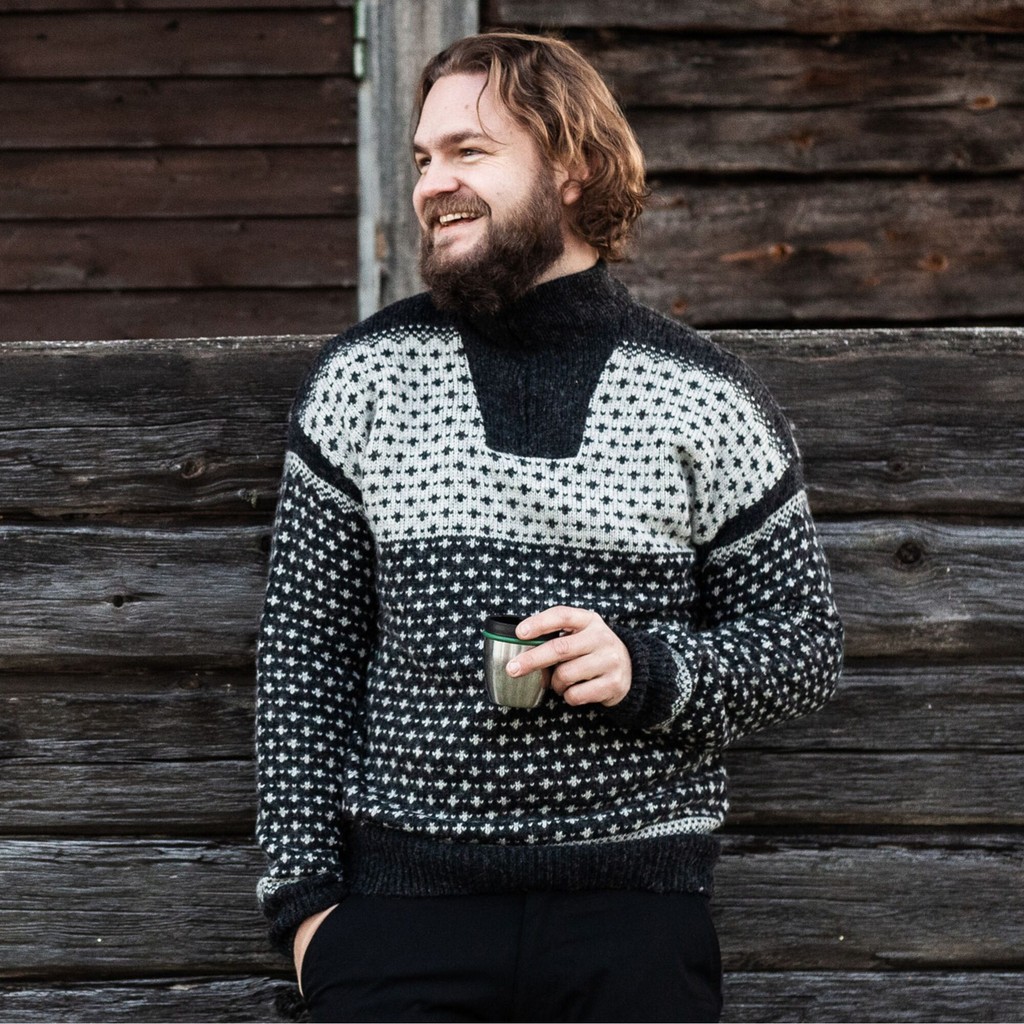 Herren Wollpullover Röros