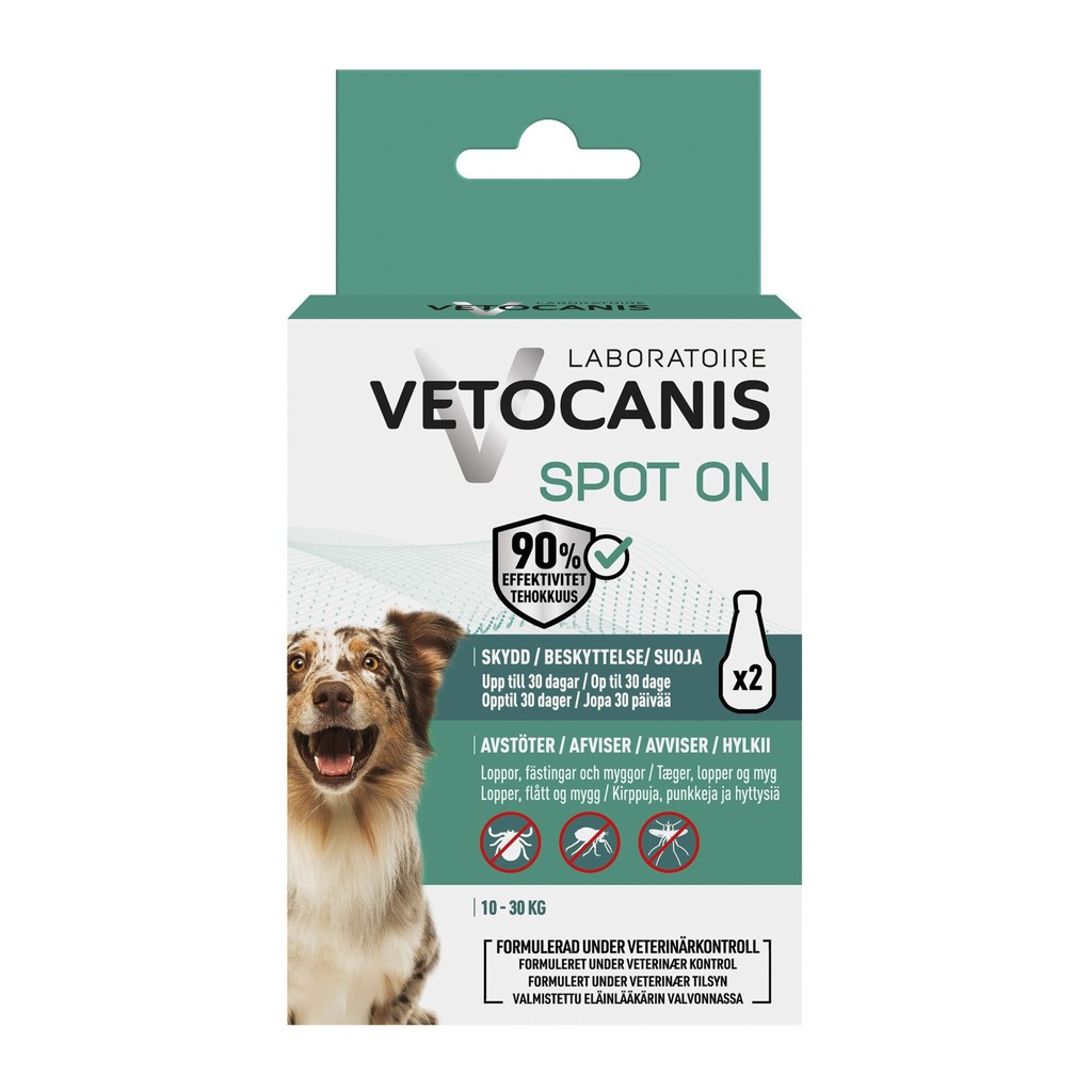 Vetocanis Anti-parasit Spot on Hund M 2 x 3 ml
