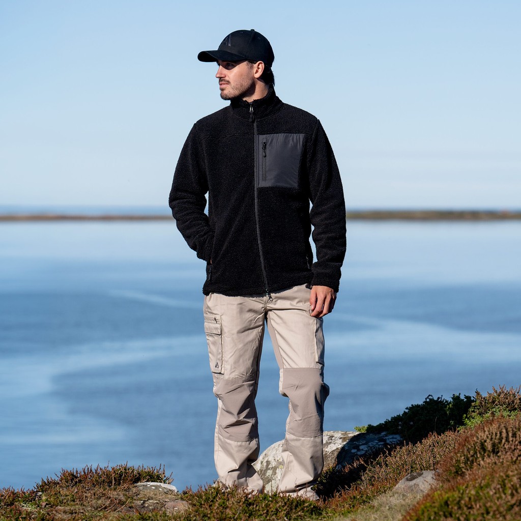 Fleecejacka Rundvik Herr Svart