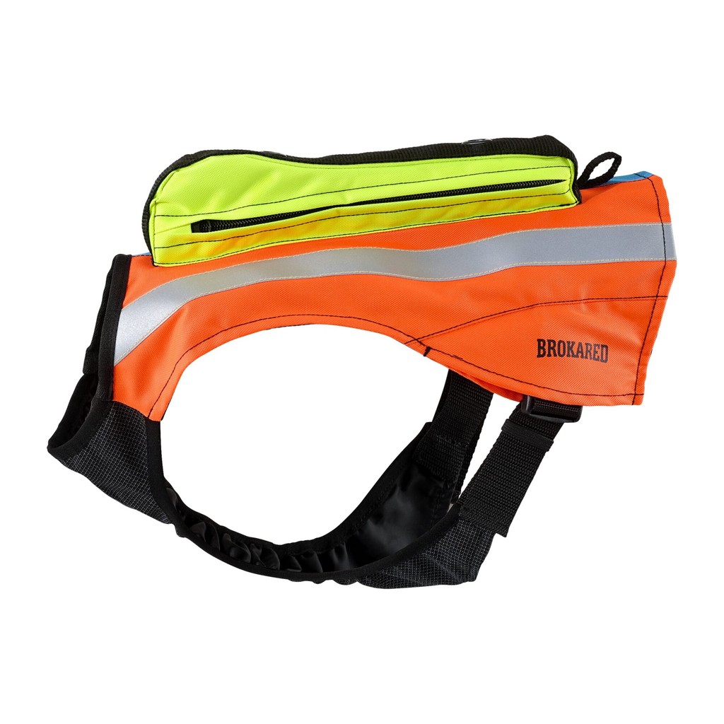 Reflexväst hund PRO med GPS ficka