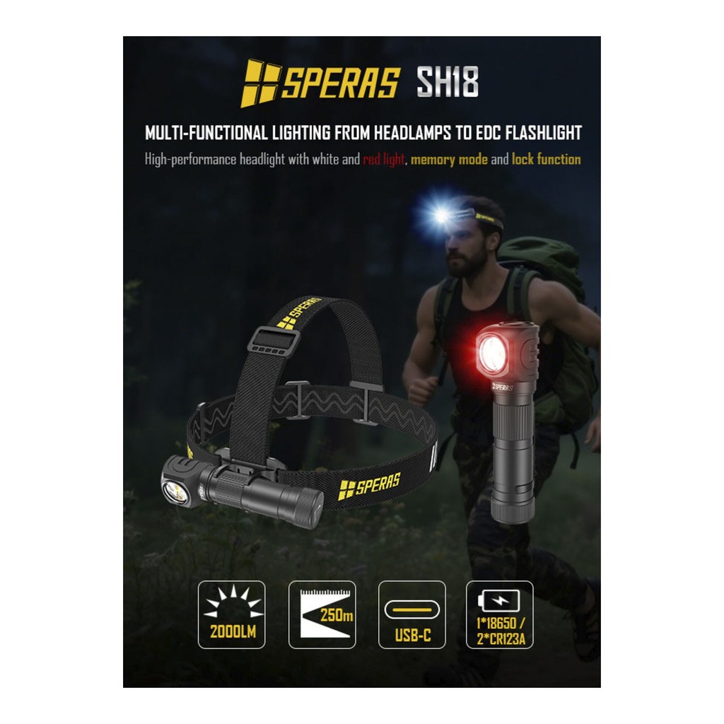 Speras SH18 Pandelampe