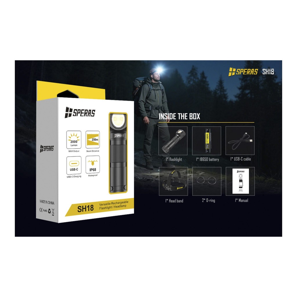 Speras SH18 Pandelampe