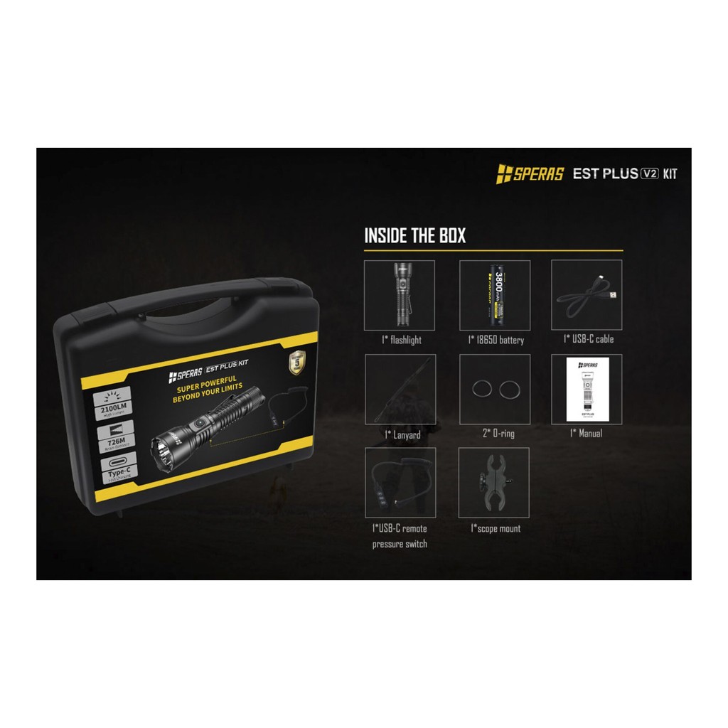 Speras EST Plus Kit eftersøgningslampe