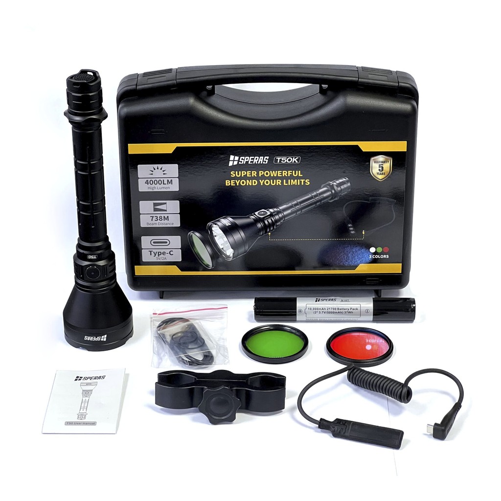Speras T50K Eftersøgnings- og jagtlampe