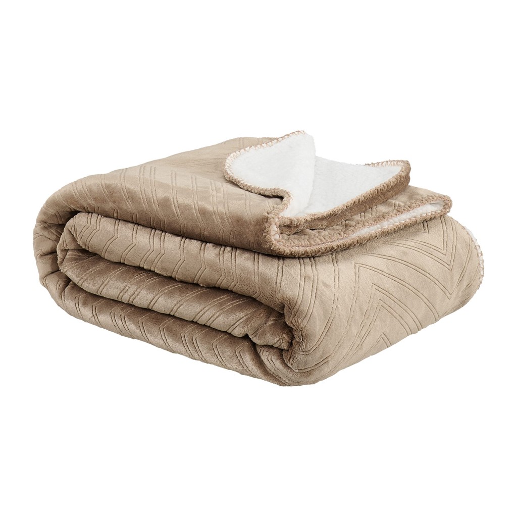 Pläd Sherpa 130x170 cm Linne