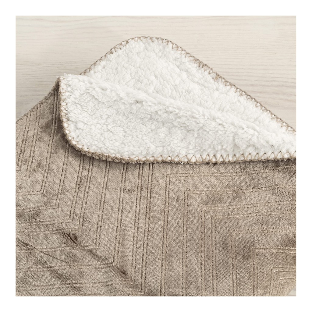 Pläd Sherpa 130x170 cm Linne